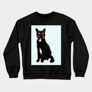 Black and White Tuxedo Cat Crewneck Sweatshirt